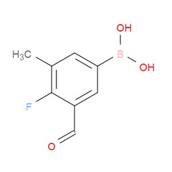 Aobchem&nbsp;4-Fluoro-3-formyl-5-methylphenylboronic acid | ≥97% | CAS 1310384-23-6 | C8H8BFO3 | 1g