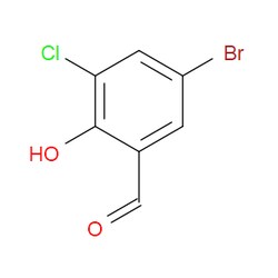 Aobchem&nbsp;5-Bromo-3-chloro-2-hydroxybenzaldehyde | ≥97% | CAS 19652-33-6 | C7H4BrClO2 | 250mg