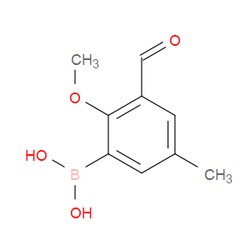 Aobchem&nbsp;3-Formyl-2-methoxy-5-methylphenylboronic acid | ≥97% | CAS 480424-55-3 | C9H11BO4 | 500mg