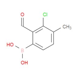 Aobchem&nbsp;3-Chloro-2-formyl-4-methylphenylboronic acid | ≥97% | CAS 1451391-37-9 | C8H8BClO3 | 250mg