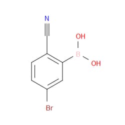 Aobchem&nbsp;5-Bromo-2-cyanophenylboronic acid | ≥97% | CAS 1032231-30-3 | C7H5BBrNO2 | 1g