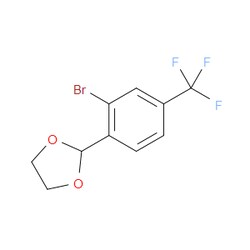 Aobchem&nbsp;2-[2-Bromo-4-(trifluoromethyl)phenyl]-1 3-dioxolane | ≥95% | CAS 1619256-42-6 | C10H8BrF3O2 | 1g