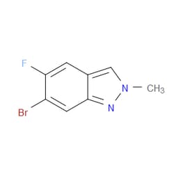 Aobchem&nbsp;6-Bromo-5-fluoro-2-methyl-2H-indazole | ≥95% | CAS 1286734-87-9 | C8H6BrFN2 | 5g