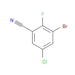 Aobchem&nbsp;3-Bromo-5-chloro-2-fluorobenzonitrile | ≥97% | CAS 1160574-15-1 | C7H2BrClFN | 500mg