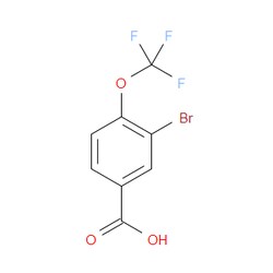 Aobchem&nbsp;3-Bromo-4-(trifluoromethoxy)benzoic acid | ≥95% | CAS 85373-96-2 | C8H4BrF3O3 | 500mg