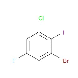 Aobchem&nbsp;1-Bromo-3-chloro-5-fluoro-2-iodobenzene | ≥97% | CAS 1000577-66-1 | C6H2BrClFI | 500mg
