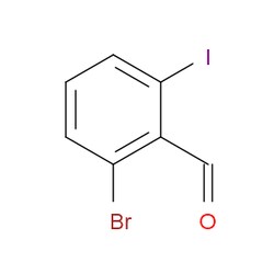 Aobchem&nbsp;2-Bromo-6-iodobenzaldehyde | ≥97% | CAS 1261497-91-9 | C7H4BrIO | 1g