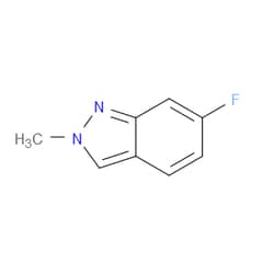 Aobchem&nbsp;6-Fluoro-2-methyl-2H-indazole | ≥97% | CAS 348-39-0 | C8H7FN2 | 5g