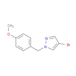 Aobchem&nbsp;4-Bromo-1-(4-methoxybenzyl)-1H-pyrazole | ≥95% | CAS 1178371-93-1 | C11H11BrN2O | 250mg