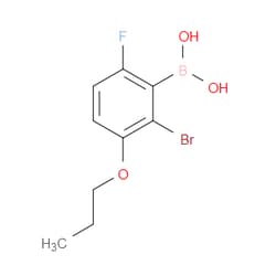 Aobchem&nbsp;2-Bromo-6-fluoro-3-proproxyphenylboronic acid | ≥97% | CAS 849052-20-6 | C9H11BBrFO3 | 250mg