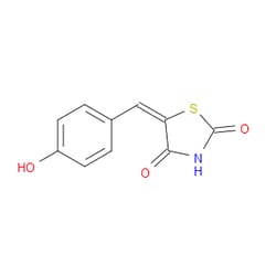 Aobchem&nbsp;5-(4-Hydroxybenzylidene)thiazolidine-2 4-dione | ≥95% | CAS 103788-60-9 | C10H7NO3S | 500mg
