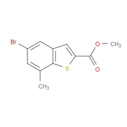 Aobchem&nbsp;Methyl 5-bromo-7-methylbenzo[b]thiophene-2-carboxylate | ≥95% | CAS 2167652-40-4 | C11H9BrO2S | 500mg