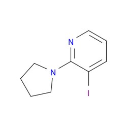 Aobchem 3-Iodo-2-(1-pyrrolidinyl)pyridine | ≥95% | CAS 1235440-37-5 | C9H11IN2