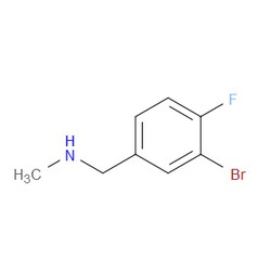 Aobchem&nbsp;1-(3-Bromo-4-fluorophenyl)-N-methylmethanamine | ≥95% | CAS 216873-74-4 | C8H9BrFN | 250mg