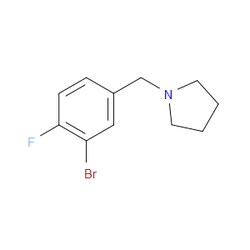 Aobchem&nbsp;1-(3-Bromo-4-fluorobenzyl)pyrrolidine | ≥97% | CAS 1250093-66-3 | C11H13BrFN | 1g