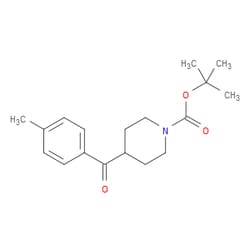Aobchem&nbsp;1 1-Dimethylethyl 4-(4-methylbenzoyl)-1-piperidinecarboxylate | ≥95% | CAS 912768-78-6 | C18H25NO3 | 5g