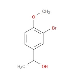 Aobchem&nbsp;1-(3-Bromo-4-methoxyphenyl)ethanol | ≥95% | CAS 94670-25-4 | C9H11BrO2 | 250mg