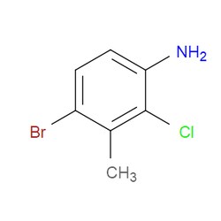 Aobchem&nbsp;4-Bromo-2-chloro-3-methylaniline | ≥95% | CAS 80026-13-7 | C7H7BrClN | 250mg