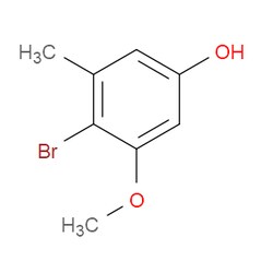 Aobchem&nbsp;4-Bromo-3-methoxy-5-methylphenol | ≥95% | CAS 34132-37-1 | C8H9BrO2 | 500mg