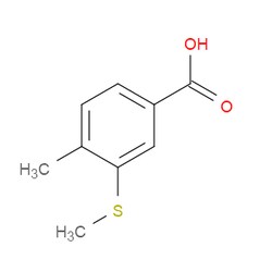 Aobchem&nbsp;4-Methyl-3-(methylthio)benzoic acid | ≥97% | CAS 166811-59-2 | C9H10O2S | 1g