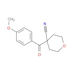 Aobchem&nbsp;Tetrahydro-4-(4-methoxybenzoyl)-2H-pyran-4-carbonitrile | ≥95% | CAS 1403564-45-3 | C14H15NO3 | 1g