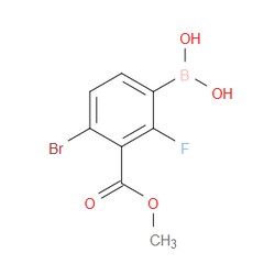 Aobchem&nbsp;4-Bromo-3-ethoxycarbonyl-2-fuorophenylboronic acid | ≥97% | CAS 1451391-94-8 | C8H7BBrFO4 | 500mg
