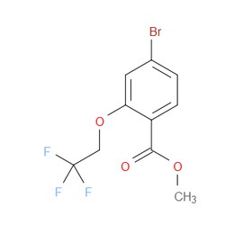Aobchem&nbsp;Benzoic acid  4-bromo-2-(2 2 2-trifluoroethoxy)-  methyl ester | ≥95% | CAS 2098426-48-1 | C10H8BrF3O3 | 5g