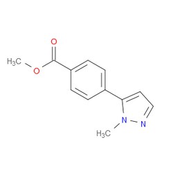 Aobchem&nbsp;Benzoic acid  4-(1-methyl-1H-pyrazol-5-yl)-  methyl ester | ≥97% | CAS 179057-12-6 | C12H12N2O2 | 1g