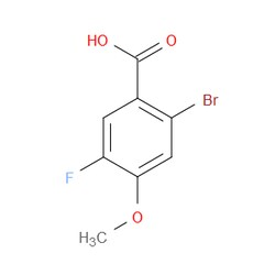 Aobchem&nbsp;2-Bromo-5-fluoro-4-methoxybenzoic acid | ≥95% | CAS 64695-99-4 | C8H6BrFO3 | 500mg