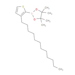 Aobchem&nbsp;2-(3-Dodecyl-2-thienyl)-4 4 5 5-tetramethyl-1 3 2-dioxaborolane | ≥95% | CAS 960524-18-9 | C22H39BO2S | 500mg