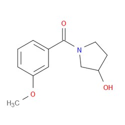 Aobchem&nbsp;(3-Hydroxy-1-pyrrolidinyl)(3-methoxyphenyl)methanone | ≥95% | CAS 1343616-64-7 | C12H15NO3 | 5g