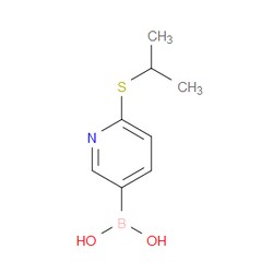 Aobchem&nbsp;6-(Isopropylthio)pyridine-3-boronic acid acid | ≥95% | CAS 1256345-90-0 | C8H12BNO2S | 5g