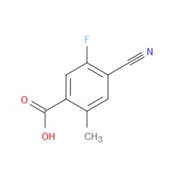 Aobchem&nbsp;4-Cyano-5-fluoro-2-methylbenzoic acid | ≥97% | CAS 1807296-40-7 | C9H6FNO2 | 1g