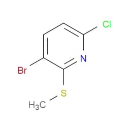 Aobchem&nbsp;3-Bromo-6-chloro-2-(methylthio)pyridine | ≥97% | CAS 866755-21-7 | C6H5BrClNS | 250mg