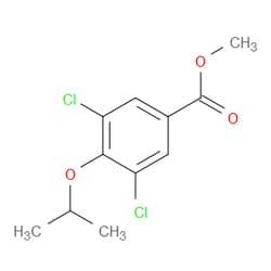 Aobchem&nbsp;Methyl 3 5-dichloro-4-isopropoxybenzoate | ≥97% | CAS 856165-88-3 | C11H12Cl2O3 | 5g