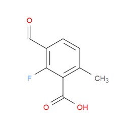 Aobchem&nbsp;2-Fluoro-3-formyl-6-methylbenzoic acid | ≥97% | CAS 2169353-63-1 | C9H7FO3 | 250mg