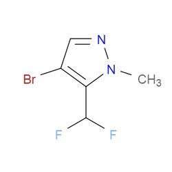 Aobchem&nbsp;4-Bromo-5-(difluoromethyl)-1-methyl-1H-pyrazole | ≥95% | CAS 1089212-57-6 | C5H5BrF2N2 | 5g