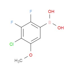 Aobchem&nbsp;4-Chloro-2 3-difluoro-5-methoxyphenylboronic acid | ≥95% | CAS 2121513-09-3 | C7H6BClF2O3 | 250mg