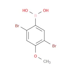 Aobchem&nbsp;2 5-Dibromo-4-methoxyphenylboronic acid | ≥97% | CAS 1217501-37-5 | C7H7BBr2O3 | 250mg