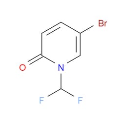 Aobchem&nbsp;5-Bromo-1-(difluoromethyl)-2(1H)-pyridinone | ≥95% | CAS 832735-61-2 | C6H4BrF2NO | 500mg