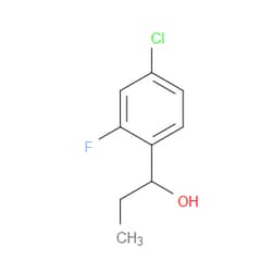 Aobchem&nbsp;4-Chloro- -ethyl-2-fluorobenzenemethanol | ≥95% | CAS 1427380-66-2 | C9H10ClFO | 250mg