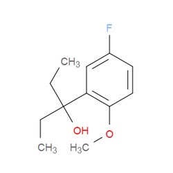 Aobchem&nbsp;3-(5-Fluoro-2-methoxyphenyl)pentan-3-ol | ≥97% | CAS 1443346-86-8 | C12H17FO2 | 1g