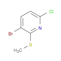 Aobchem&nbsp;3-Bromo-6-chloro-2-(methylthio)pyridine | ≥97% | CAS 866755-21-7 | C6H5BrClNS | 500mg