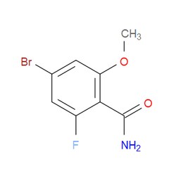 Aobchem&nbsp;4-Bromo-2-fluoro-6-methoxybenzamide | ≥95% | CAS 2092532-33-5 | C8H7BrFNO2 | 5g