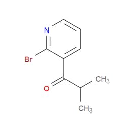 Aobchem&nbsp;1-(2-Bromo-3-pyridinyl)-2-methyl-1-propanone | ≥95% | CAS 153473-74-6 | C9H10BrNO | 250mg