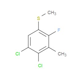 Aobchem&nbsp;(4 5-Dichloro-2-fluoro-3-methylphenyl)(methyl)sulfane | ≥95% | CAS 2586127-43-5 | C8H7Cl2FS | 250mg