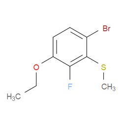 Aobchem&nbsp;(6-Bromo-3-ethoxy-2-fluorophenyl)(methyl)sulfane | ≥97% | CAS 2643368-28-7 | C9H10BrFOS | 500mg