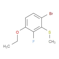 Aobchem&nbsp;(6-Bromo-3-ethoxy-2-fluorophenyl)(methyl)sulfane | ≥97% | CAS 2643368-28-7 | C9H10BrFOS | 5g