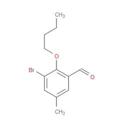 Aobchem&nbsp;3-Bromo-2-butoxy-5-methylbenzaldehyde | ≥95% | CAS 2413441-08-2 | C12H15BrO2 | 1g