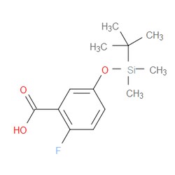 Aobchem&nbsp;5-((Tert-butyldimethylsilyl)oxy)-2-fluorobenzoic acid | ≥97% | CAS 179117-75-0 | C13H19FO3Si | 1g